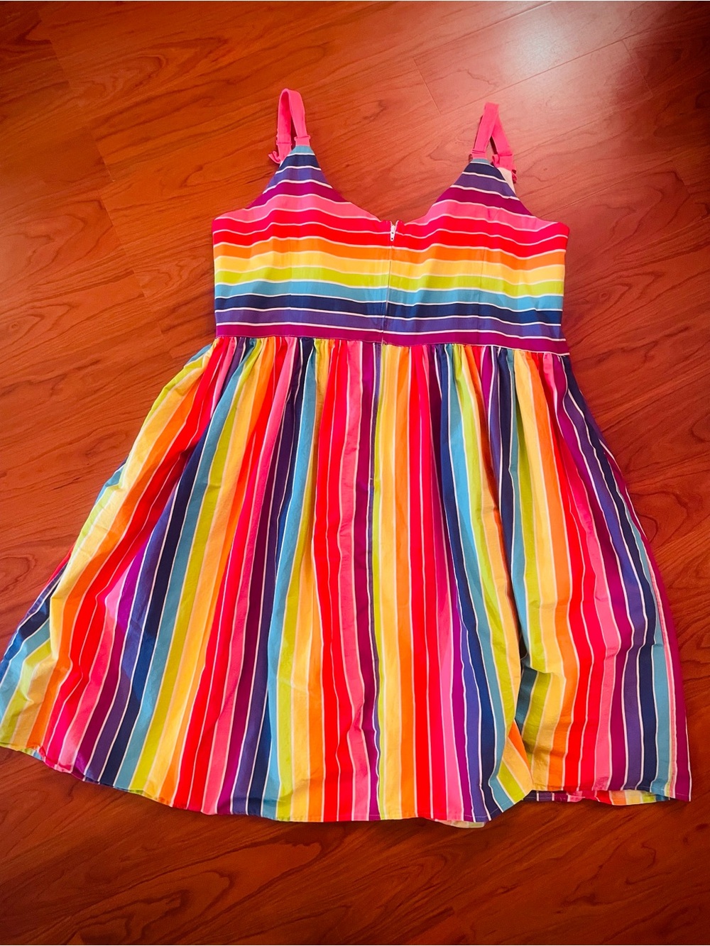 Hell Bunny Over The Rainbow Stripe 50's style Dress Wmns 4XL - Picture 8 of 12